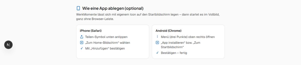 Handy-Installation für iPhone und Android